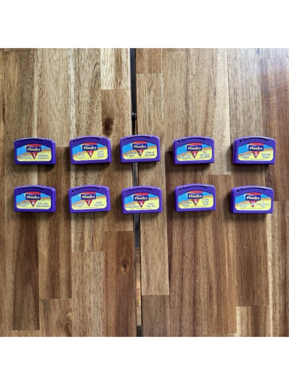 LeapPad LeapFrog Phonics Program Set 1-10 OEM Authentic UNTESTED